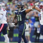Jaxon Smith-Njigba 45-yard TD ties Seahawks-Patriots at 10-10 in fourth quarter - NBC Sports