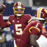 Commanders QB Jayden Daniels Carted Off After Gruesome Injury - heavy.com