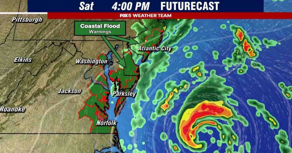 DC weather: Cool, breezy Thursday as Coastal Flood Advisory in effect ahead of developing nor'easter - FOX 5 DC