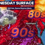 DC weather: Thunderstorms possible Wednesday as heat and humidity persist - FOX 5 DC
