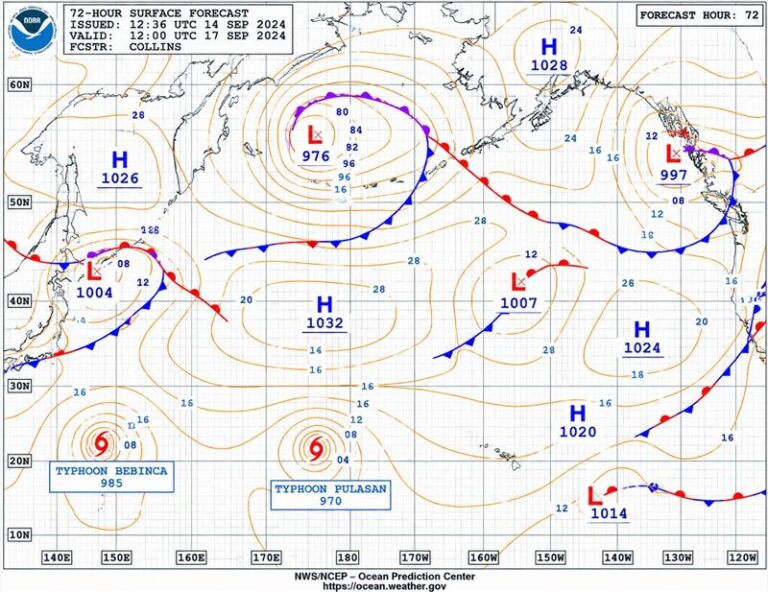 SSCA welcomes scheduled restoration of critical NOAA 72- and 96-Hour offshore weather charts - Sail World Cruising