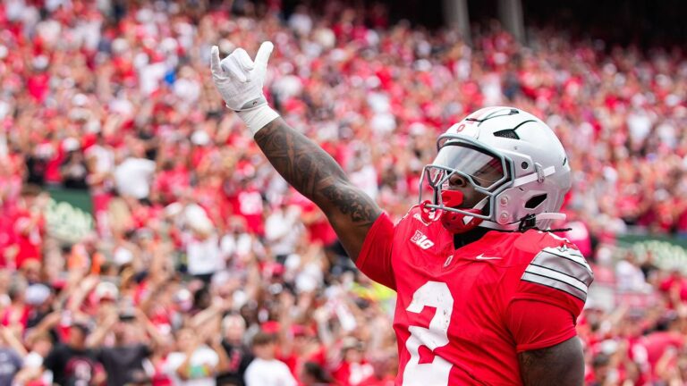 Carlos Locklyn gives Ohio State RB Legend Bey a huge vote of confidence ahead of IU game - Scarlet and Game