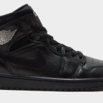 "Silver" Wings Logos Break Up This Stealthy Leather Air Jordan 1 Mid - House of Heat°