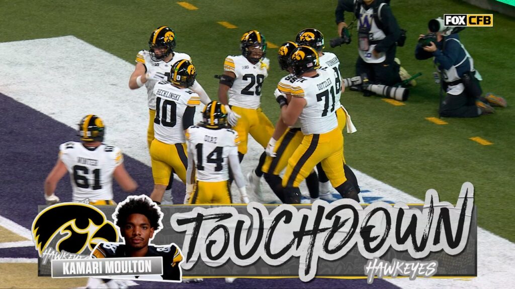 Kamari Moulton runs for 56-yard TD, extending Iowa's lead over Washington - FOX Sports