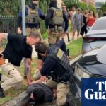 US citizen injured by ICE agents in California – video - The Guardian