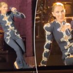 Celine Dion takes scary tumble onstage during Paris residency — and doesn’t miss a single beat - Page Six