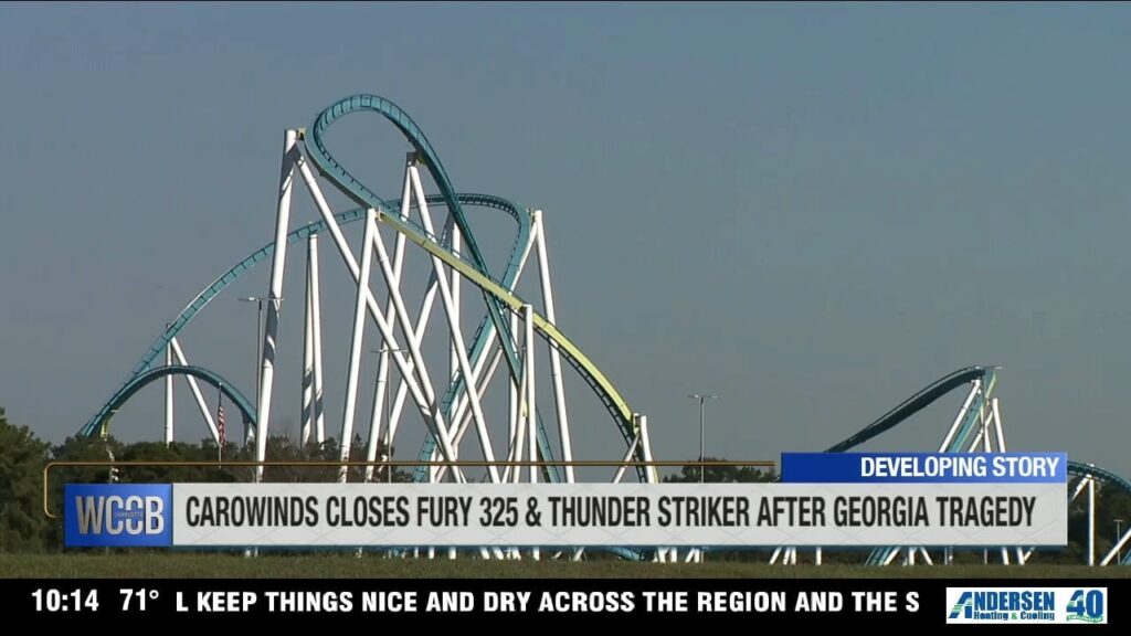 Carowinds temporarily closes two roller coasters after deadly accident at sister park in Georgia - WCCB Charlotte