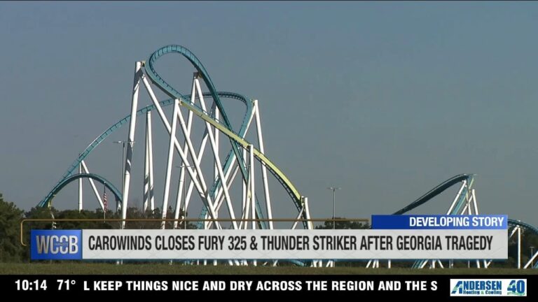 Carowinds temporarily closes two roller coasters after deadly accident at sister park in Georgia - WCCB Charlotte