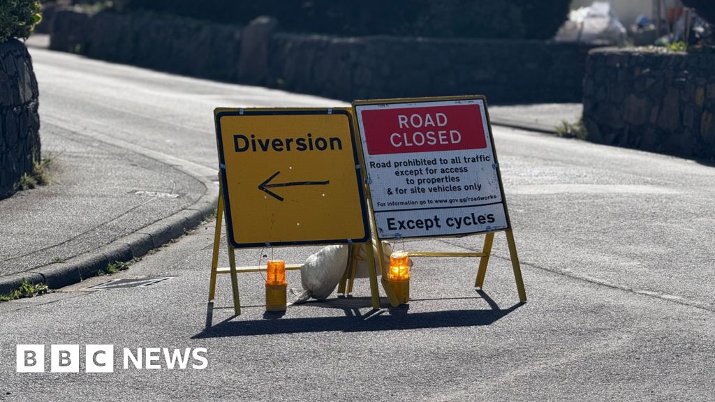 Latest data shows Guernsey roads most impacted by closures - BBC