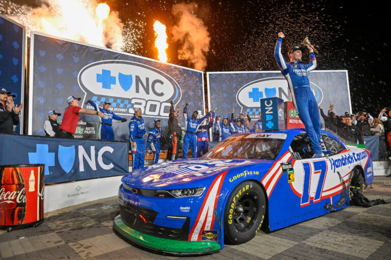 Blue Cross NC 300 results from Charlotte Motor Speedway - Speedway Digest