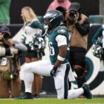 Eagles RB Saquon Barkley (hamstring) injured vs. Rams - Field Level Media
