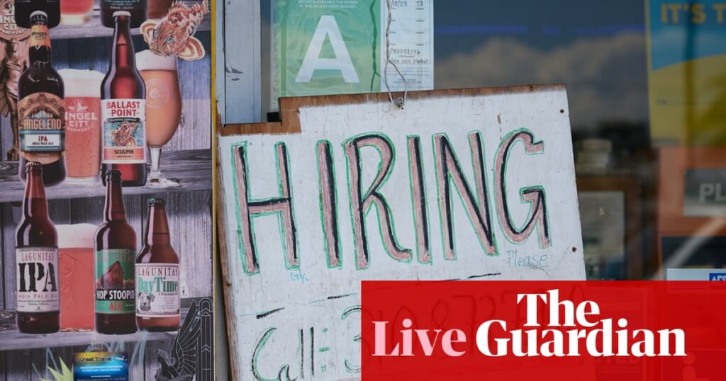 US bonds rally after weaker-than-expected jobs report shows hiring slowdown – business live - The Guardian