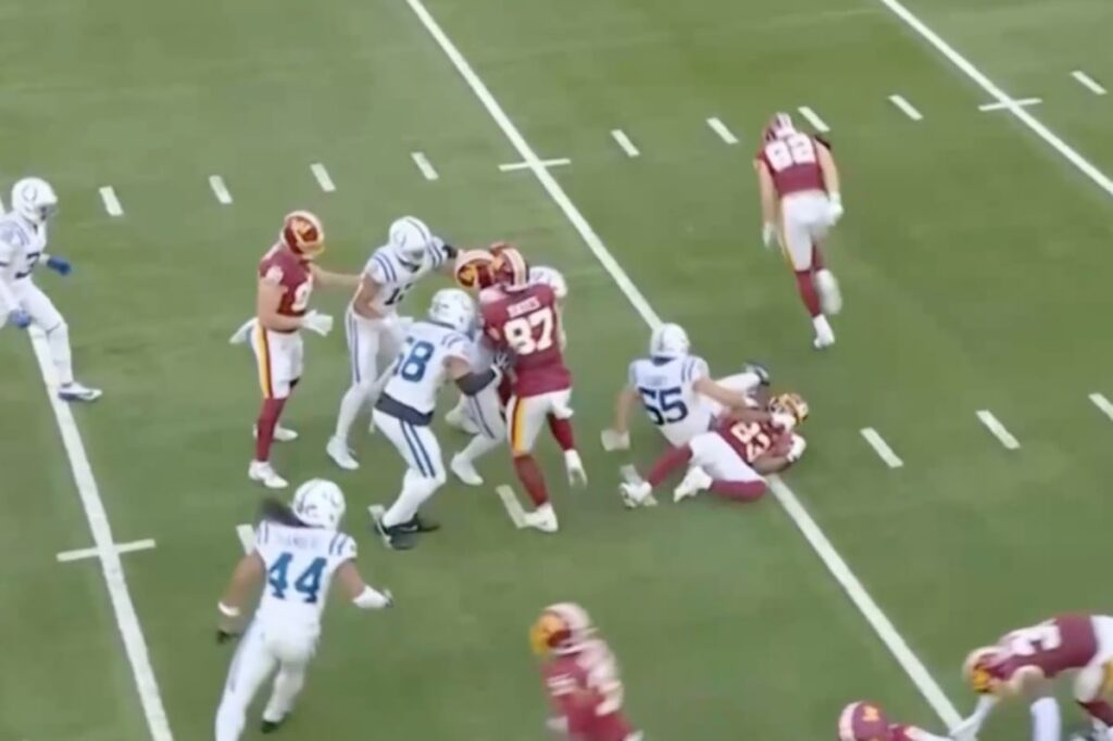 Washington Commanders star carted off with grim injury as fans not shown replay - AOL.com