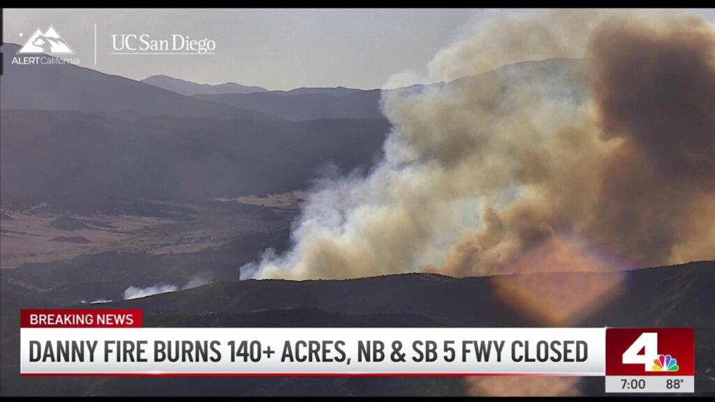 Danny Fire burns 140+ acres, prompts evacuations in Gorman area - NBC Los Angeles