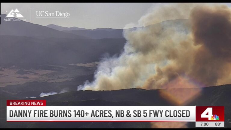 Danny Fire burns 140+ acres, prompts evacuations in Gorman area - NBC Los Angeles