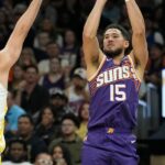 Booker scores 43 points in Suns’ 131-122 win over Warriors, who fall to 0-3 - AZ Family