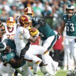 Eagles Jordan Davis suffers leg injury vs Panthers. Can he return? - Delawareonline.com