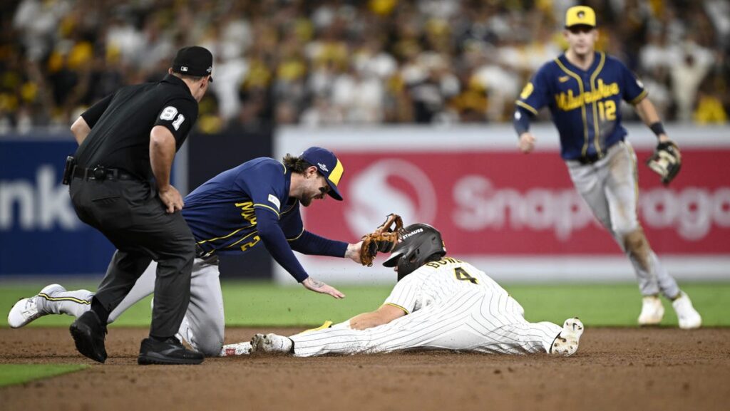 Brice Turang belts home run as Brewers tie Dodgers in NLCS Game 1 - USA Today