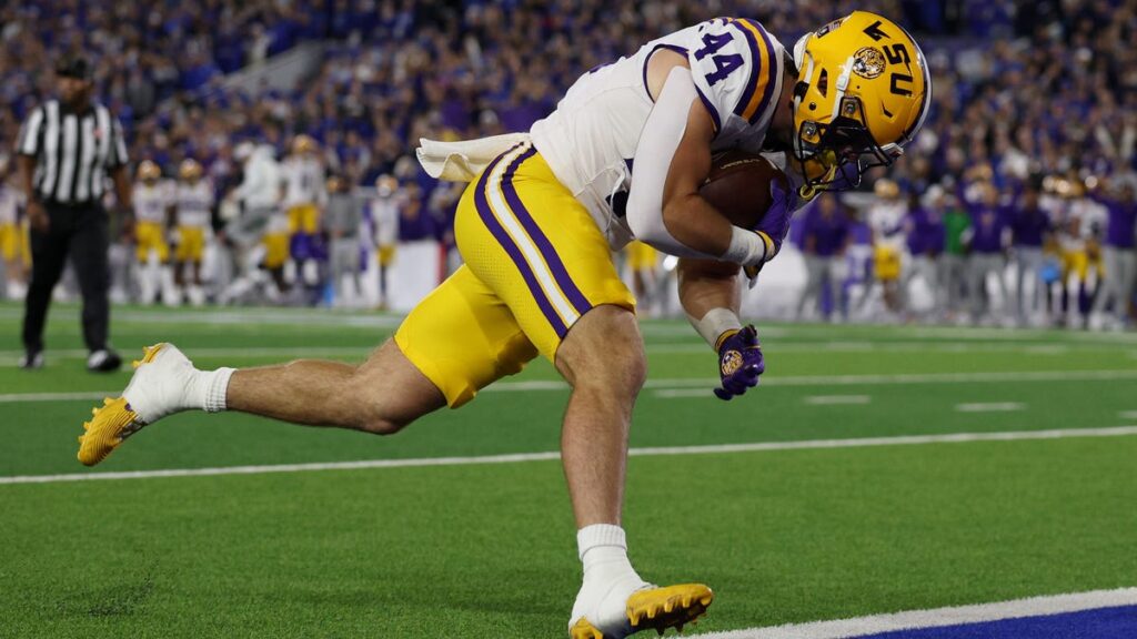 Sam Leavitt throws 2nd TD, LSU reclaims lead vs Kentucky - The Daily Advertiser | Lafayette, Louisiana