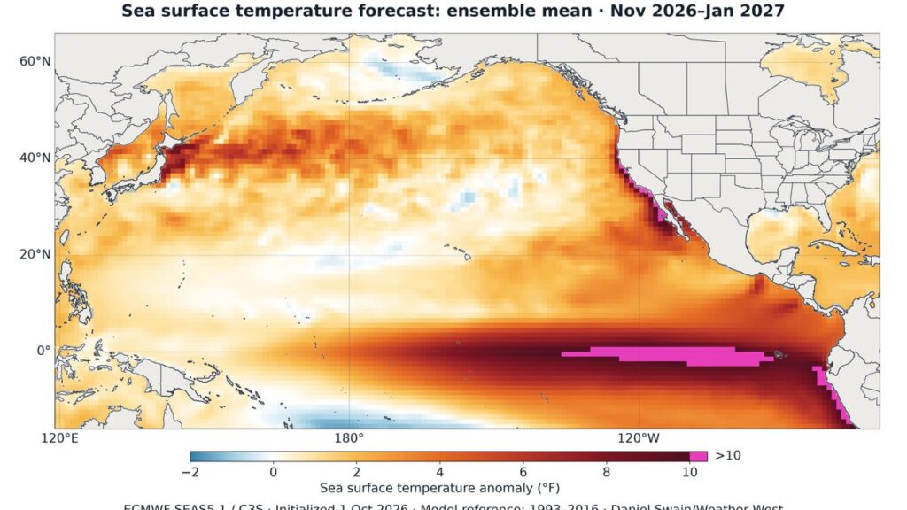 A dramatic El Niño effect is headed for the West Coast - USA Today