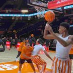 Tennessee basketball warming up before Xavier exhibition - USA Today