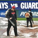 Guardians-Rays game in a rain delay with field water logged. Live updates - Akron Beacon Journal
