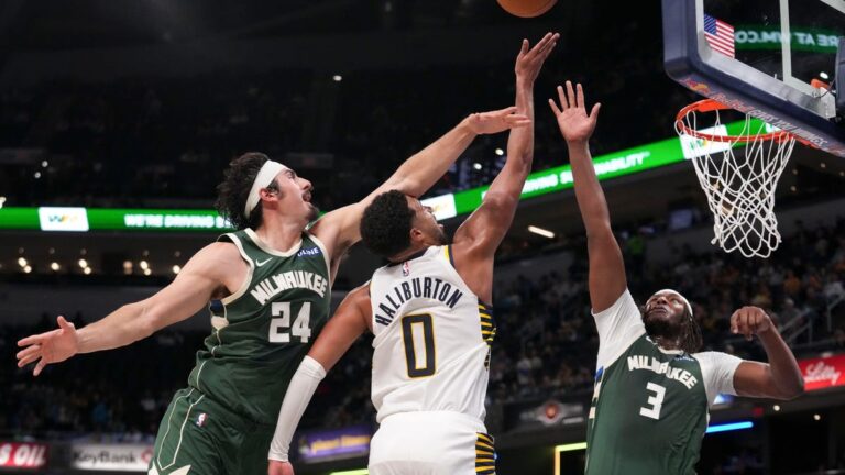 See photos as the Indiana Pacers face the Milwaukee Bucks in preseason NBA game - IndyStar