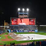 Scenes from a rain-soaked Progressive Field before Rays-Guardians Game 4 - USA Today