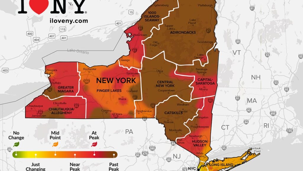 Fall foliage is nearing peak around Binghamton. See the latest map - Press & Sun-Bulletin