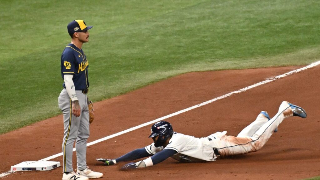 Junior Caminero injury update after Rays star leaves World Series Game 4 - USA Today