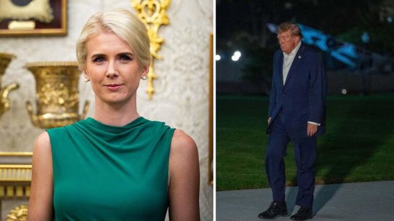 Donald Trump Freezes Outside White House to Watch Assistant Natalie Harp Step Off Marine One - AOL.com