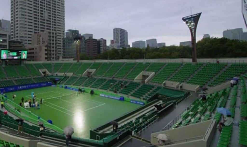 Katie Boulter match halted as Brit told to leave court and stadium empties out - AOL.com