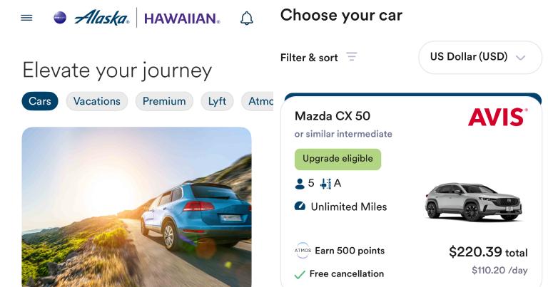 Alaska Airlines partners with Meili to streamline car rental booking experience - Future Travel Experience