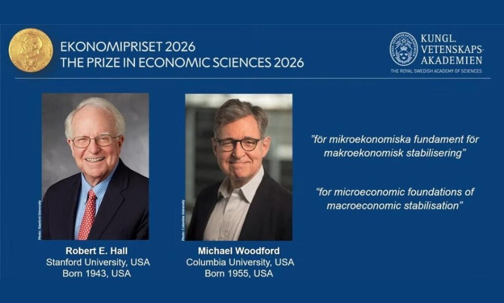 Robert Hall, Michael Woodford Win 2026 Nobel Economics Prize - IndiaWest