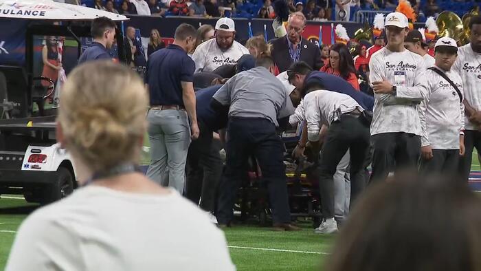 Air Force identifies service member who died after fall during UTSA pregame ceremony - KSAT