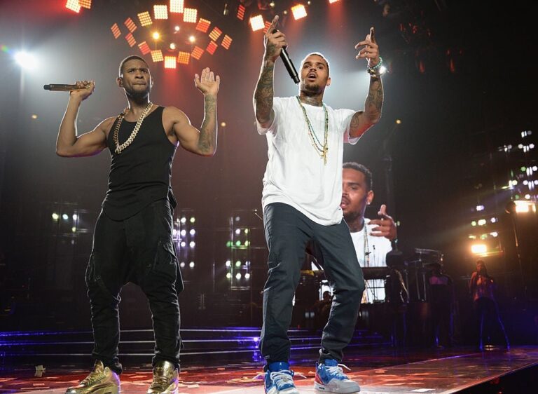 Usher and Chris Brown Cancel Shows Ahead of Brown’s Court Date - foxy99.com