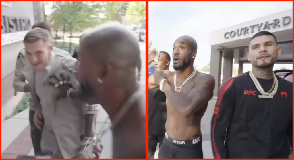 King Green and Esteban Ribovics clash over weight miss outside UFC 332 fighter hotel - Bloody Elbow