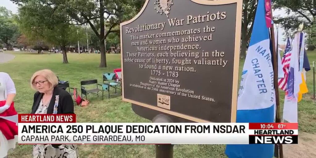 Plaque dedication at Capaha Park celebrates America’s 250th birthday - KFVS12