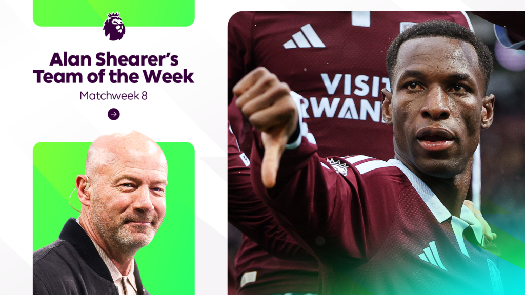 Alan Shearer's Team of the Week for Matchweek 8 - Premier League