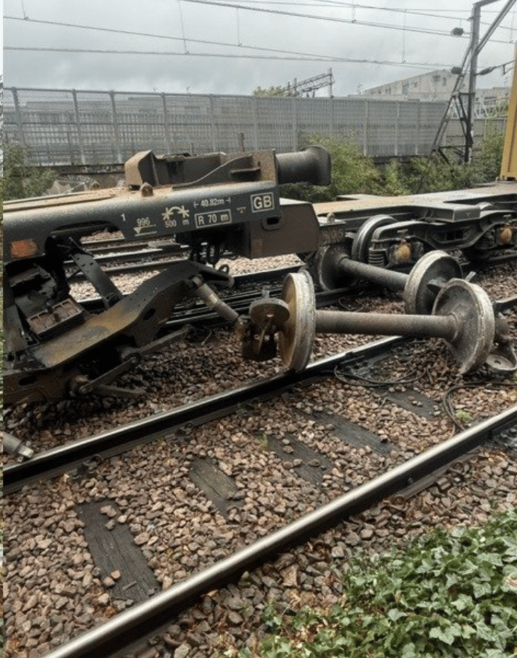 Freight train derailment causes major disruption to east London rail services - London Evening Standard