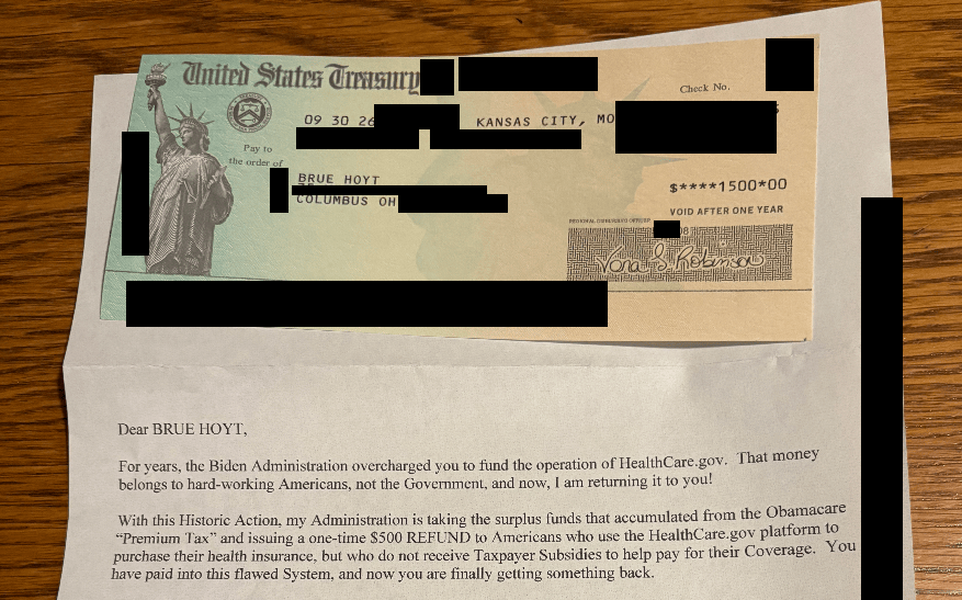 Ohioans receive Obamacare ‘rebate’ checks from Trump - Signal Cleveland