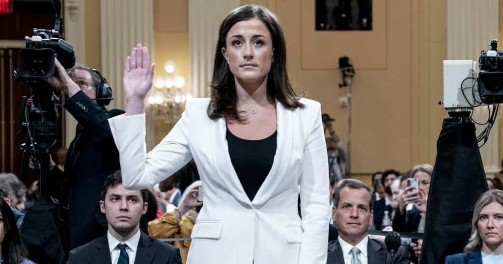 Justice Department Finds Its Newest Target: Cassidy Hutchinson - The New Republic