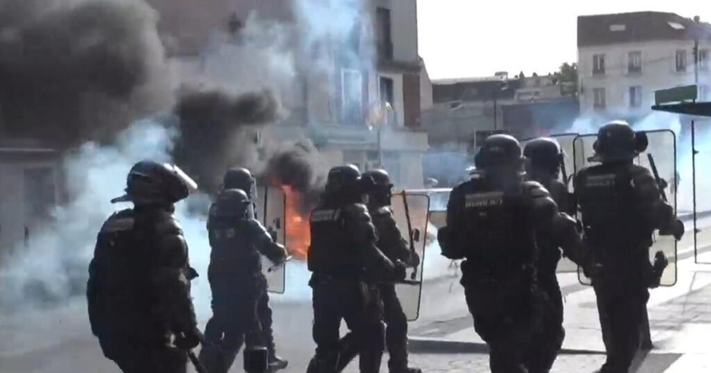 Students lead violent protests in France over underfunding, overcrowding in schools - CBS News