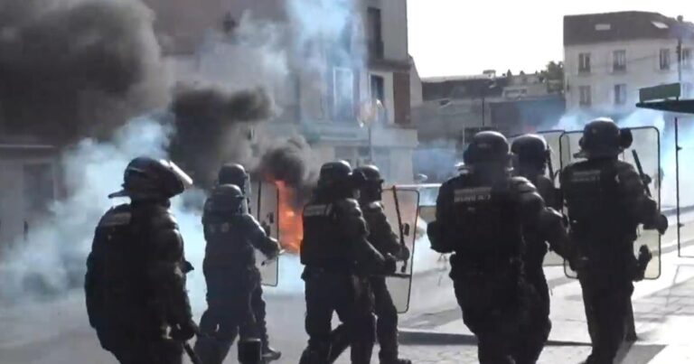 Students lead violent protests in France over underfunding, overcrowding in schools - CBS News