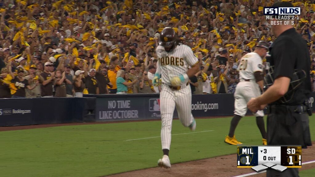 Fernando Tatis Jr. CRUSHES Solo Home Run to Pull Padres Level With Brewers - FOX Sports