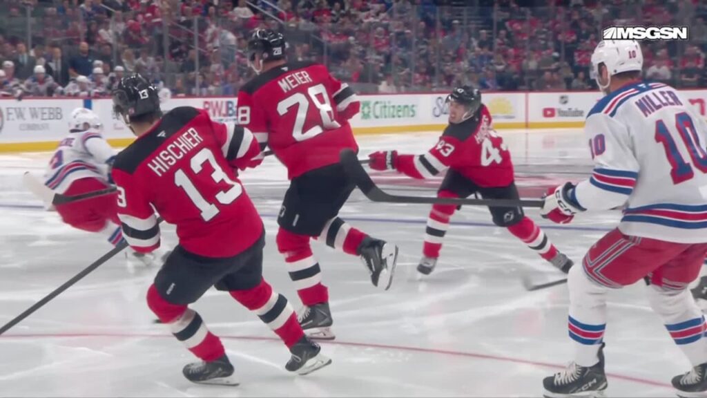 NYR@NJD: Hughes scores goal against Dylan Garand - NHL.com