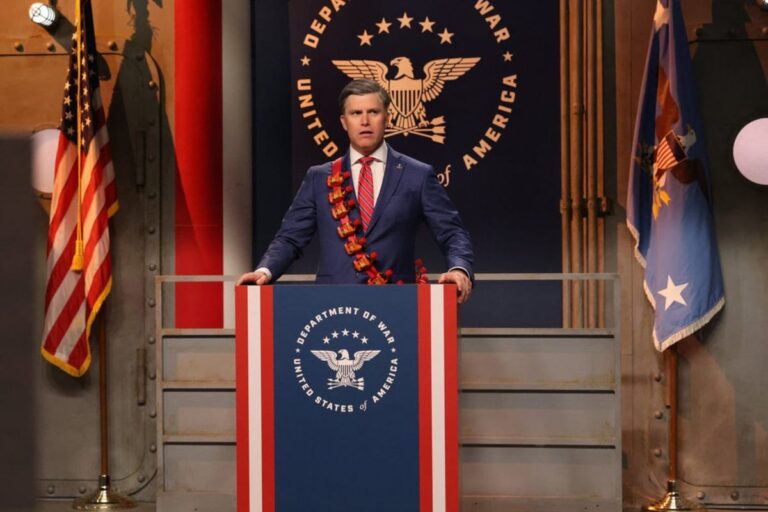 Colin Jost returns as Pete Hegseth for 'SNL' cold open - AOL.com