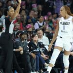 Valkries clinch 1st WNBA Finals bid as they sweep Aces in semis with 87-77 Game 3 win - CBS News