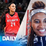 Kaila Charles brings a bold mix of textures to Valkyries’ WNBA Finals arrival - Yahoo Sports