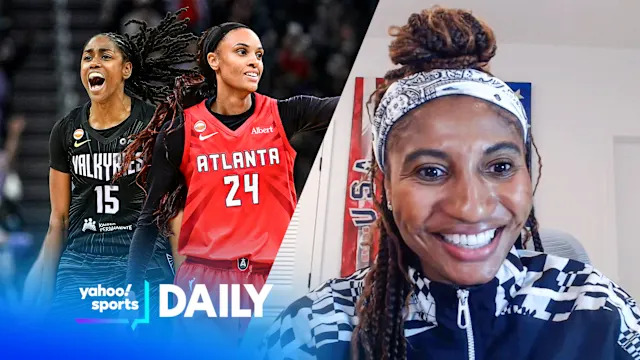 Kaila Charles brings a bold mix of textures to Valkyries’ WNBA Finals arrival - Yahoo Sports